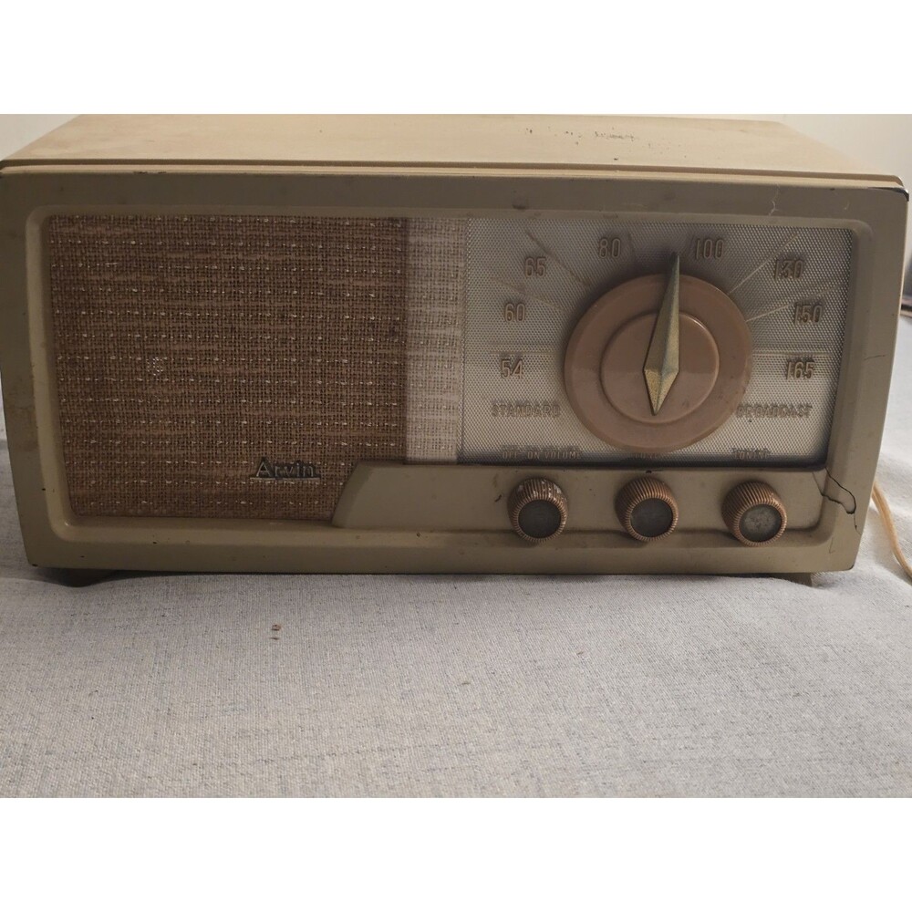 Vintage Arvin AM Tabletop Tube Radio – Mid-Century Classic – Fully Tested &...